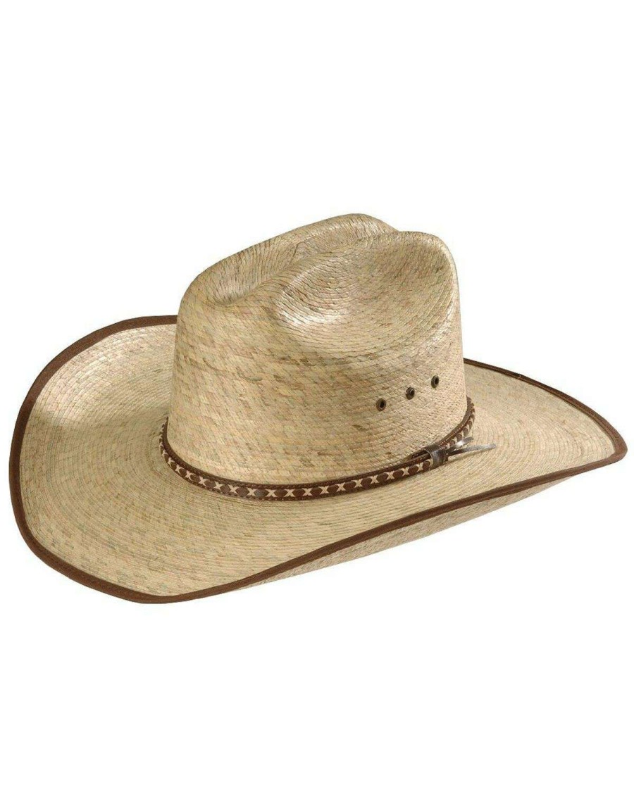 Cowboy Hats * | Sale Resistol Brush Hog Mexican Palm Straw Cowboy Hat