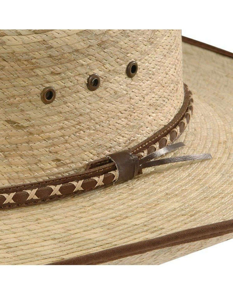 Cowboy Hats * | Sale Resistol Brush Hog Mexican Palm Straw Cowboy Hat