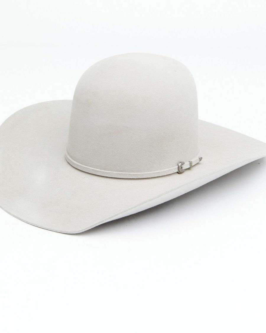 Western Hat * | Sale Rodeo King 7X Fur Open Crown Self Band Western Felt Hat