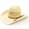 Western Hat * | Sale Rodeo King 25X Burlap Broken Horn Bangora Straw Western Hat