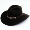 Western Hat * | Clearance Rodeo King 5X Chocolate Tracker Bonded Leather Western Felt Hat