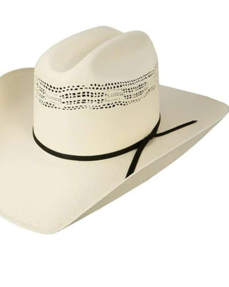 Western Hat * | Clearance Resistol 7X Shootout Natural Vented Straw Western Hat