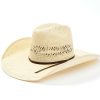 Western Hat * | Online Rodeo King Brown 25X Jute Quenten Broken Horn Straw Western Hat