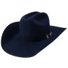 Western Hat * | Discount Resistol 30X Grand Navy Fur Felt Western Hat