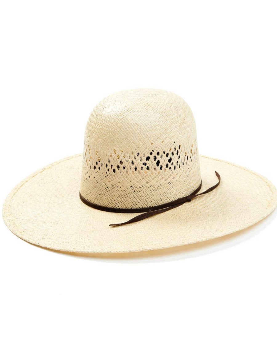 Western Hat * | Sale Rodeo King 25X Natural Jute Open Crown Straw Western Hat