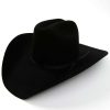 Western Hat * | Outlet Serratelli 5X Cattleman Two Ply Ribbon Band Felt Western Hat