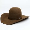 Western Hat * | Discount Rodeo King 7X Open Crown Fur Felt Western Hat Brown