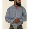 Western Shirt * | Discount Resistol Men'S Buckthorn Geo Print Long Sleeve Western Shirt