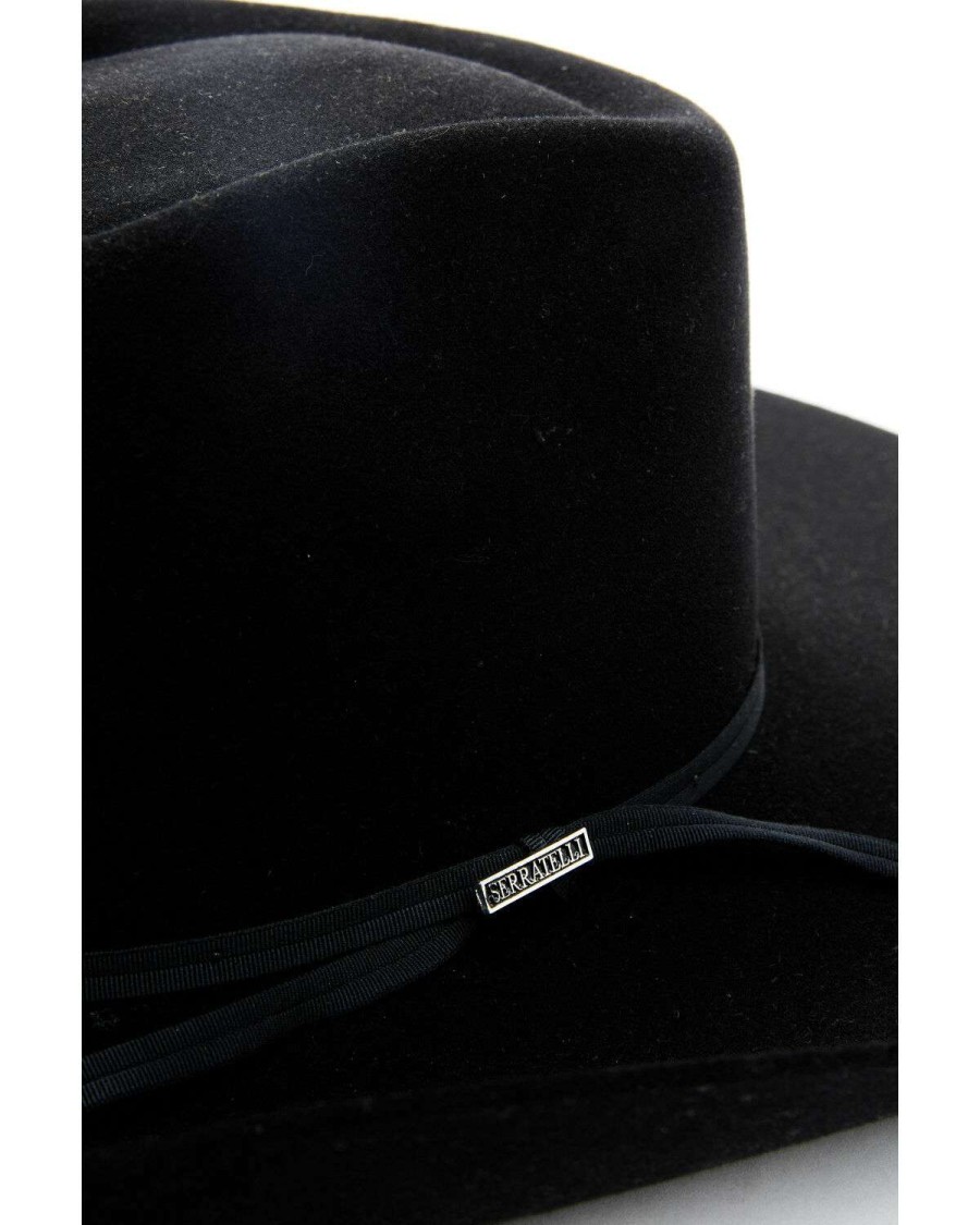 Western Hat * | Sale Serratelli 6X Cattleman Fur Felt Western Hat