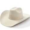 Western Hat * | Clearance Serratelli 100X Tuscan Silver Belly Fur Felt Self-Band Western Hat