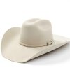 Western Hat * | Sale Serratelli 20X Abilene Silver Belly Self Buckle Band Fur-Felt Western Hat