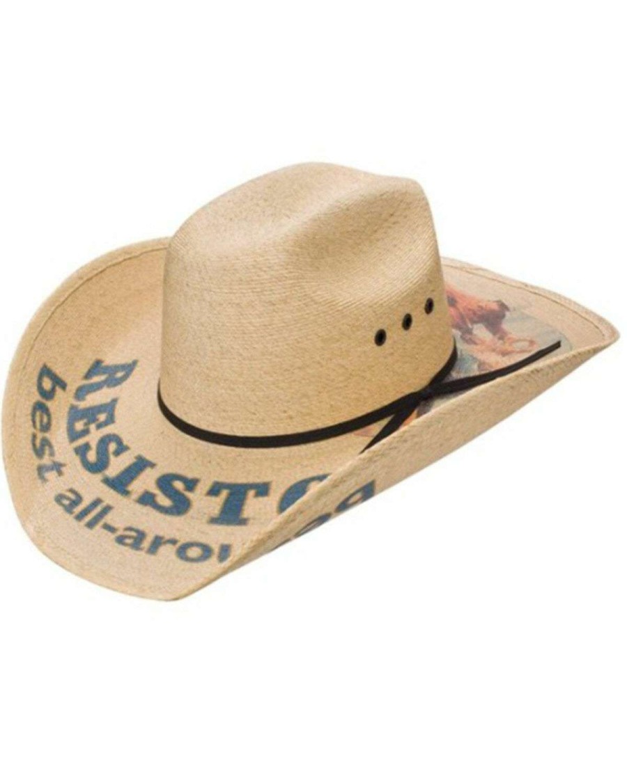 Western Hat * | Outlet Resistol Youth Natural Best All Around Straw Western Hat