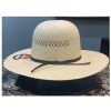 Western Hat * | Clearance Serratelli Natural Santana Open Shantung Straw Western Hat