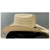 Western Hat * | Outlet Serratelli Natural Taupe Pueblo Tall Brick Shantung Straw Western Hat