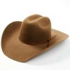 Western Hat * | Outlet Serratelli 5X Cattleman Two Ply Ribbon Band Felt Western Hat