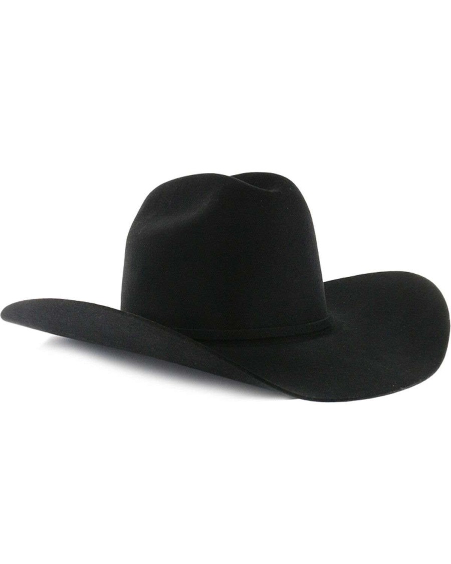 Cowboy Hats * | Sale Rodeo King Rodeo 5X Black Felt Cowboy Hat