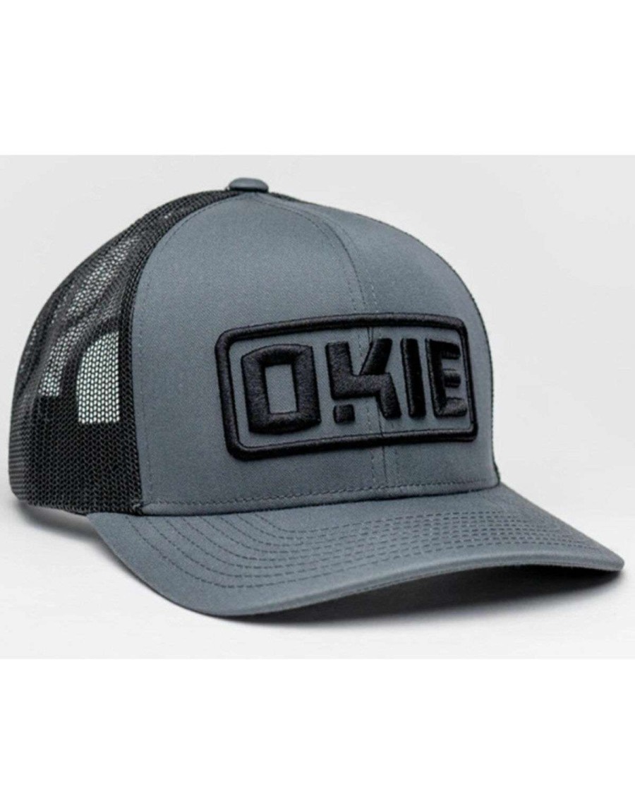 Caps * | Outlet Okie Men'S Grady Puff Embroidered Logo Mesh-Back Ball Cap