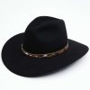 Western Hat * | Sale Rodeo King 5X Fur Felt Tracker Bonded Leather Western Hat