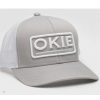 Caps * | Online Okie Men'S Puff Logo Embroidered Mesh-Back Trucker Cap