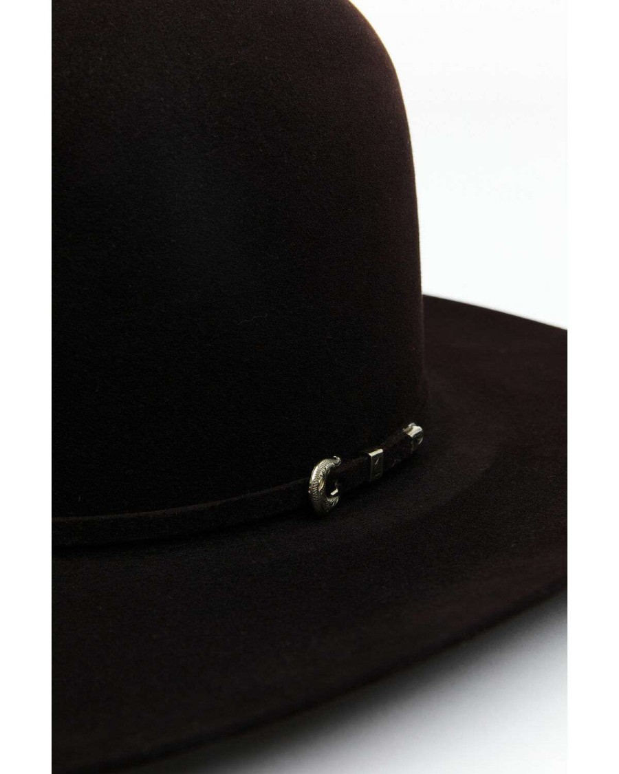 Western Hat * | Online Rodeo King 10X Open Crown Beaver Felt Western Hat Black Cherry