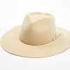 Western Hat * | Peter Grimm Ltd Sale Peter Grimm Amor Mio Tan Heart Crown Wool Felt Western Hat