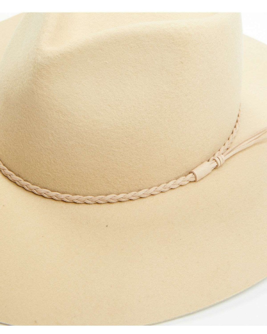 Western Hat * | Peter Grimm Ltd Sale Peter Grimm Amor Mio Tan Heart Crown Wool Felt Western Hat