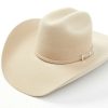 Western Hat * | Discount Serratelli 6X Beaumont Dark Belly Self Buckle Band Fur-Felt Western Hat