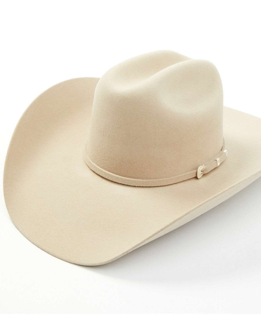 Western Hat * | Discount Serratelli 6X Beaumont Dark Belly Self Buckle Band Fur-Felt Western Hat