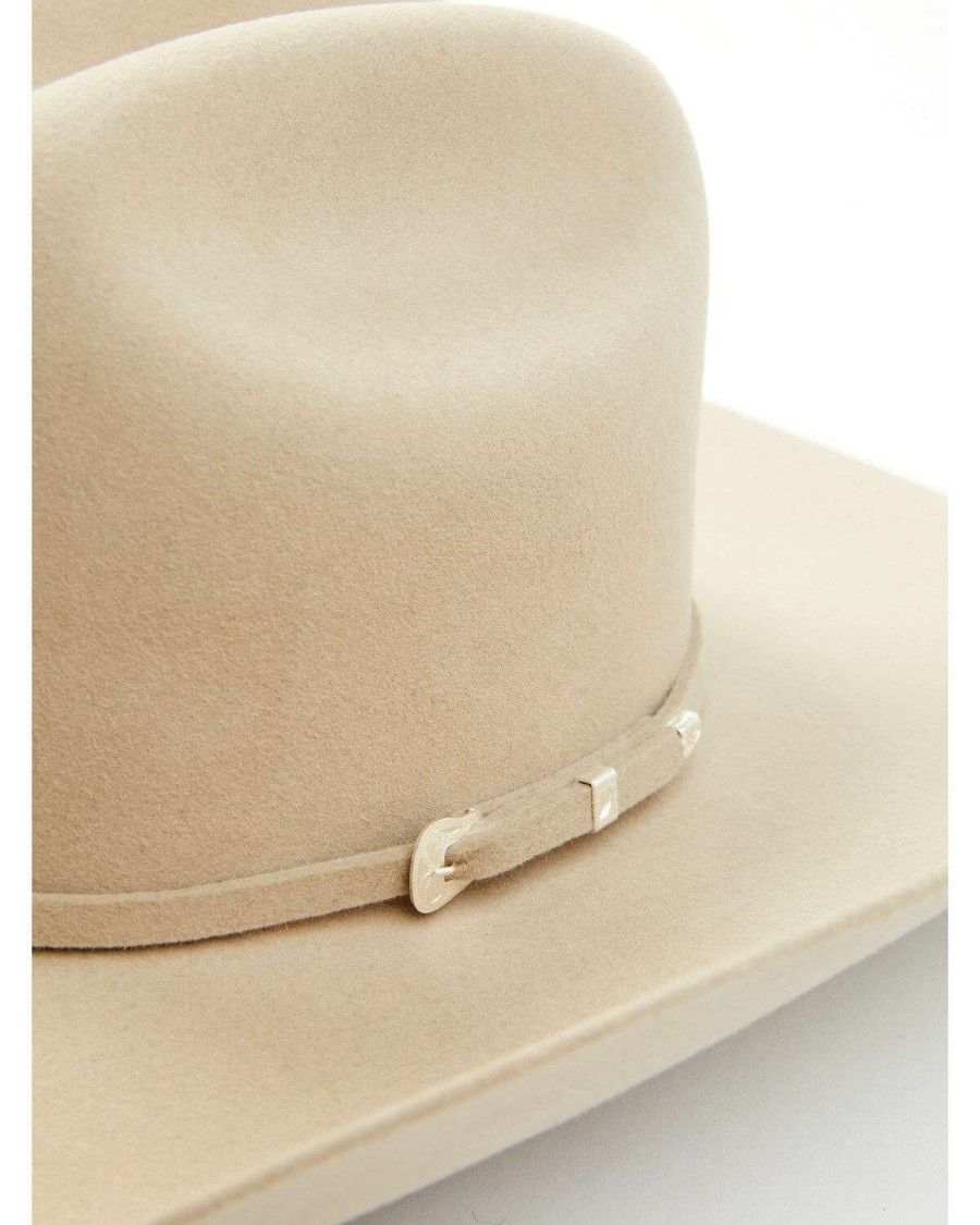 Western Hat * | Discount Serratelli 6X Beaumont Dark Belly Self Buckle Band Fur-Felt Western Hat