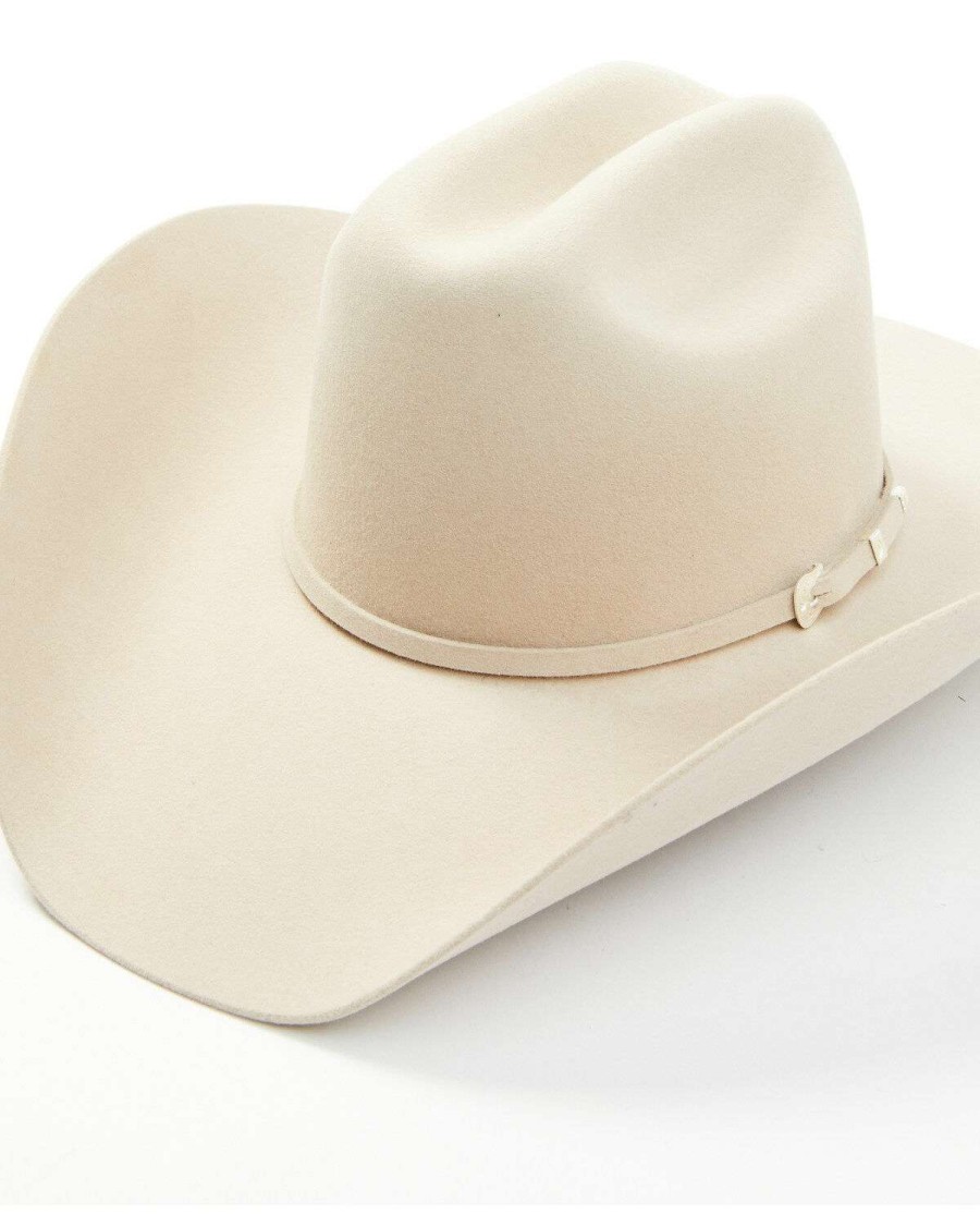 Western Hat * | Sale Serratelli 6X Beaumont Silver Belly Self Buckle Band Fur-Felt Western Hat