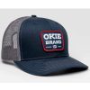 Caps * | Outlet Okie Men'S Dalton Logo Patch Mesh-Back Ball Cap