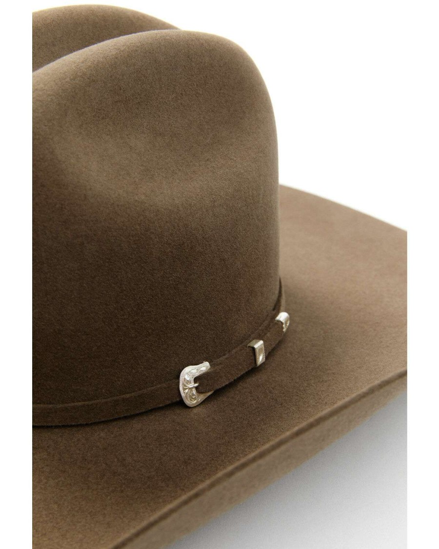 Western Hat * | Clearance Serratelli 10X Boss Self Band Felt Western Hat