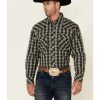 Western Shirt * | Discount Double R By Resistol Men'S Forest Hill Plaid Long Sleeve Snap Western Shirt