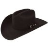 Cowboy Hats * | Discount Resistol Men'S 6X City Limits George Strait Black Fur Felt Cowboy Hat