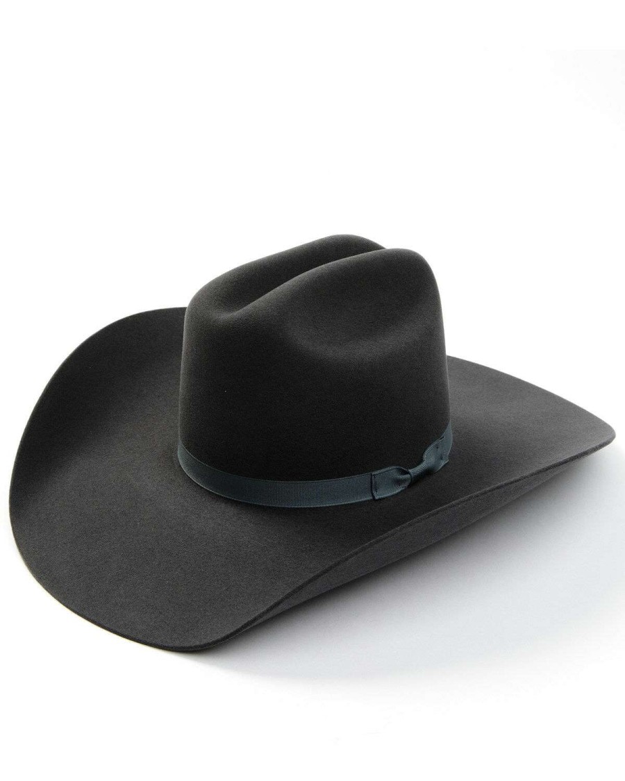 Western Hat * | Discount Serratelli 8X Granite Fur-Felt 9 Crown Cattleman Western Hat