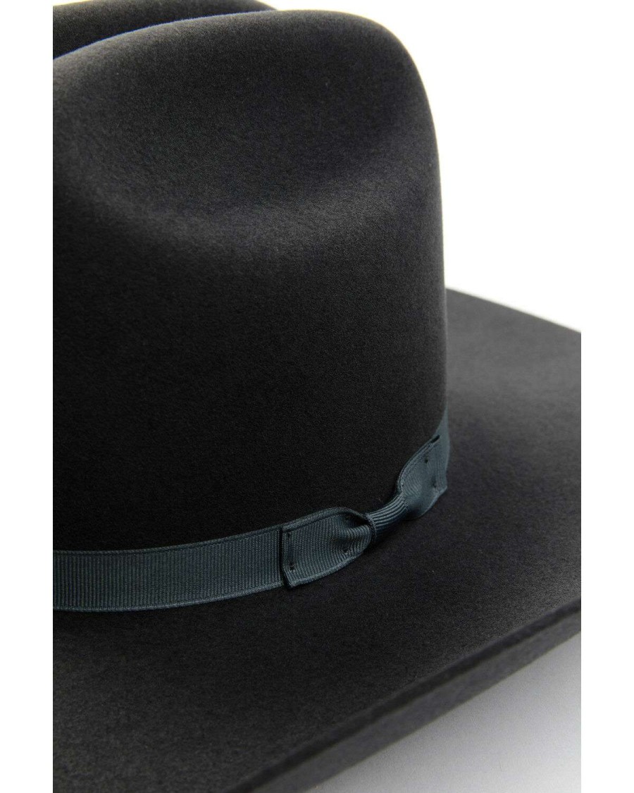 Western Hat * | Discount Serratelli 8X Granite Fur-Felt 9 Crown Cattleman Western Hat