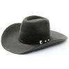 Western Hat * | Discount Serratelli Charcoal 6X Dallas Beaver Fur Felt Western Hat