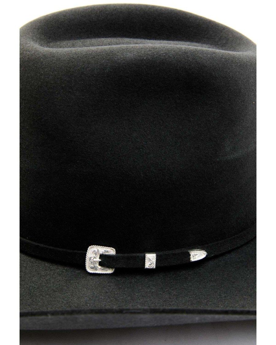 Western Hat * | Discount Serratelli Charcoal 6X Dallas Beaver Fur Felt Western Hat