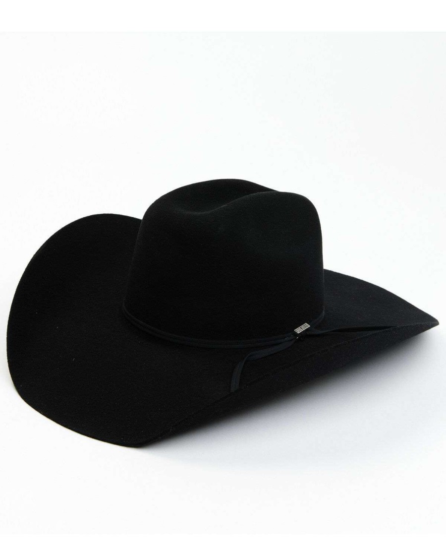 Western Hat * | Discount Serratelli 5X Cattleman Two Ply Ribbon Band Felt Western Hat