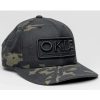 Caps * | Outlet Okie Men'S Woodlands Camo Print Puff Logo Embroidered Ball Cap