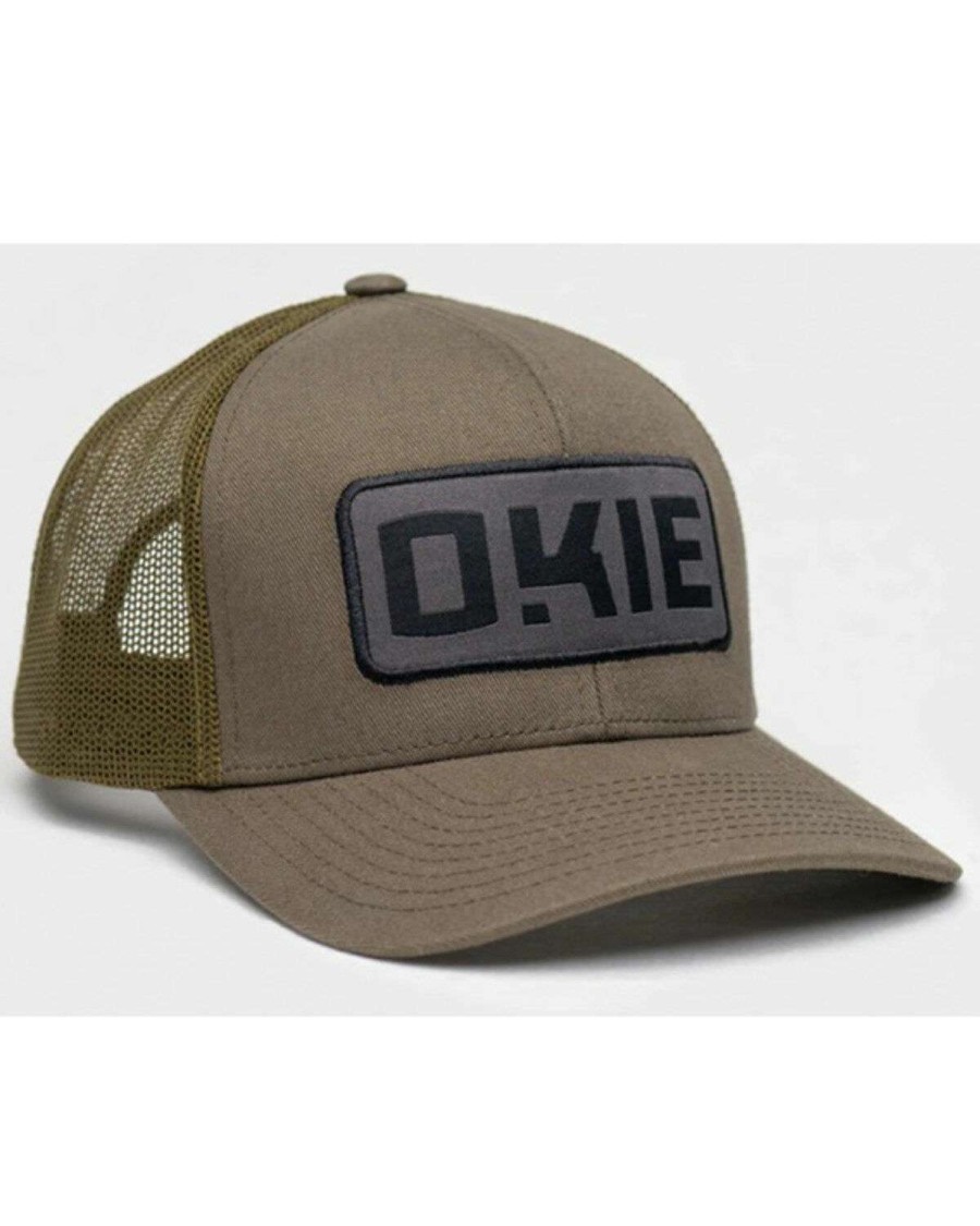 Caps * | Outlet Okie Men'S Hunter Logo Patch Mesh-Back Ball Cap