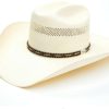 Western Hat * | Outlet Resistol Natural Saddlebrook Shantung Straw Western Hat