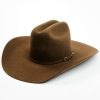 Western Hat * | Clearance Serratelli Dark Brown 6X Peco Fur Felt Western Hat