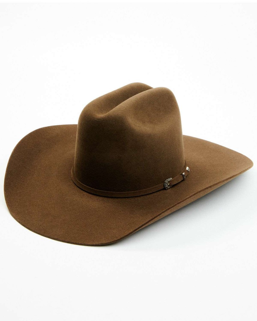 Western Hat * | Clearance Serratelli Dark Brown 6X Peco Fur Felt Western Hat