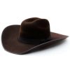 Western Hat * | Online Serratelli Black Cherry Suede 8X Fur Felt Western Hat