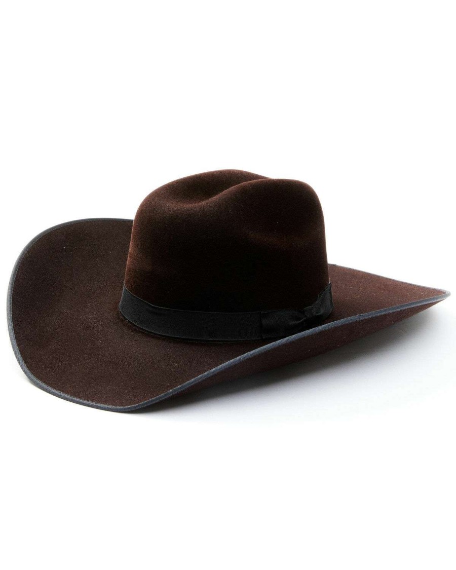 Western Hat * | Online Serratelli Black Cherry Suede 8X Fur Felt Western Hat