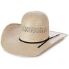 Western Hat * | Discount Rodeo King Tan & Ivory 25X Fort Worth Shantung Straw Western Hat